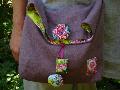 sac \"fourre-tout\" en lin violet