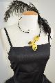 collier fil noir