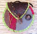 BMK Crations : Sac cuir rond vert