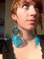 Boucles d\'oreilles Dreamcatcher Bleues