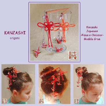 KANZASHI Origami "Grue"