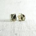 Thalisman : Boucles d'oreilles pyrite brute