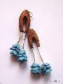 Pendentif fleurs bleues AnaGold