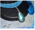 ras de cou crochet Labradorite