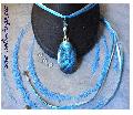 labradorite ajustable collier