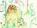 Aquarelle Hibou