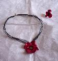 Collier et Bague poppy