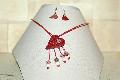 calebasse et cuir rouge en forme de coeur