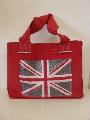 sac anglais en toile rouge