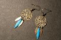 Boucles d\'oreilles Little Maya - Bleu/Bronze