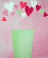 L'Atelier de la Libellule : une peinture d'un bouquet de coeurs