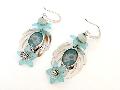 boucles lotus turquoise loux