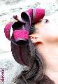 M�liSel : Bandeau "Lotus" de couleur prune et mauve