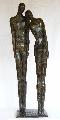couple en bronze