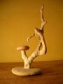 Pierre Halin : sculpture bois et galets