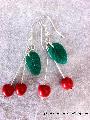 Boucles d\'oreilles cerise