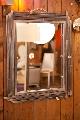 Marc Bedikian : miroir cadre finition acier